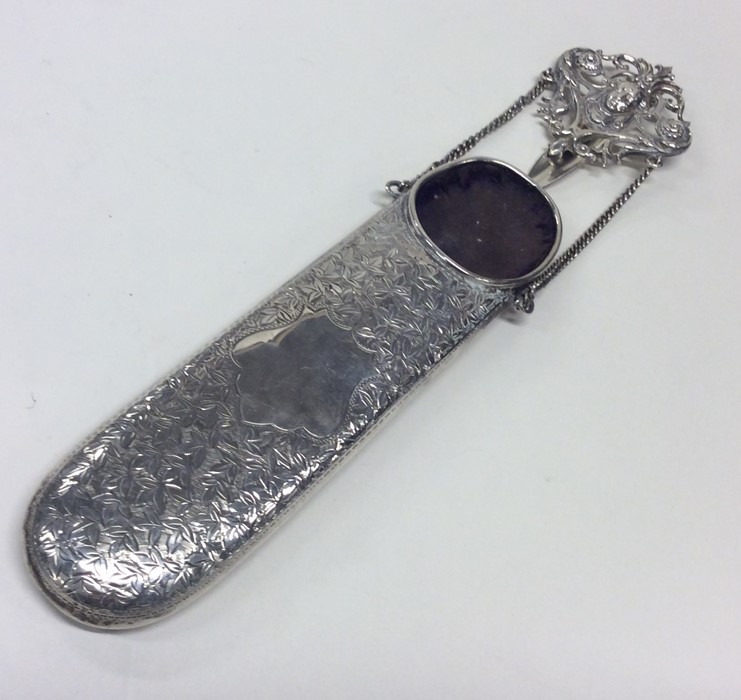 An attractive late Victorian silver spectacle case