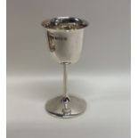 A plain silver goblet . Birmingham 1927. Approx. 2