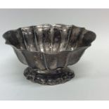 An 18th Century shaped oval Italian silver dish of