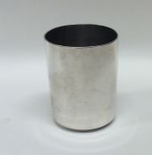 A plain Russian silver tapering drinking beaker. M