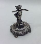 A novelty silver model of an angel bearing import