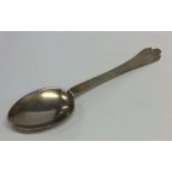 A rare 17th Century silver gilt trefid spoon with