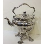 PAUL STORR: A massive rare silver kettle on stand