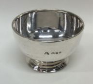 An Edwardian silver bowl on pedestal foot. London.