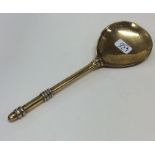 A good silver gilt copy of an early spoon with ree