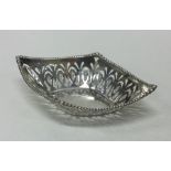 A good silver pierced bonbon dish. Chester 1912. A