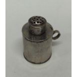 An 18th Century miniature silver pepperette. Appro