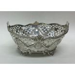 A good quality Victorian silver pierced dish with