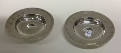 A good matched pair of silver armada dishes of typ