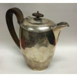 An Edwardian silver hot water jug. Sheffield. By L