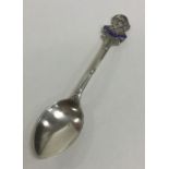 An unusual silver collector's spoon depicting Will