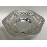 An Edwardian shaped edge bonbon dish with pierced