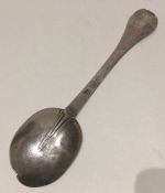 An early Georgian silver dog nose spoon of typical