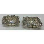 A pair of good quality cast Victorian silver bonbo