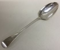 A good bright cut silver tablespoon. London 1786.