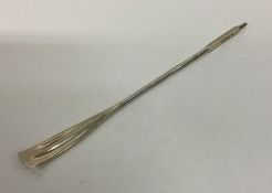 A cast silver model of an oar. 800 standard. Appro