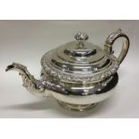EDINBURGH: A good Scottish silver teapot of circul