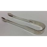 BRISTOL: A pair of silver fiddle pattern sugar ton