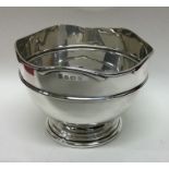 A good Art Nouveau silver rose bowl. Birmingham 19