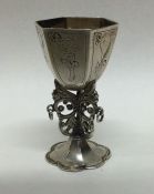 A rare Antique Dutch silver table toy in the form