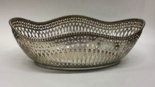 A good quality Continental silver basket with ball