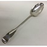 A large 18th Century French silver basting spoon.