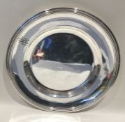 A good quality silver plated circular dinner plate