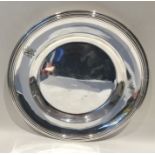 A good quality silver plated circular dinner plate