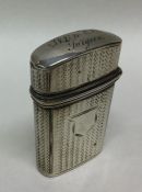A novelty tapering silver lancet holder with fitte