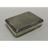 AN 18th Century German silver snuff box engraved w