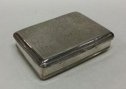 AN 18th Century German silver snuff box engraved w