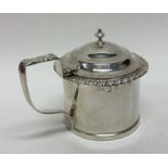 DUBLIN: A George IV Irish silver mustard pot with