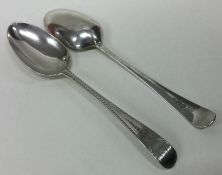 HESTER BATEMAN: A good pair of Georgian silver bri