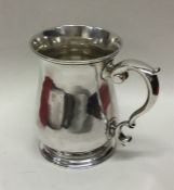 A good Georgian style silver mug of baluster form