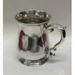 A good Georgian style silver mug of baluster form