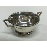 A Victorian silver two handled salt engraved with