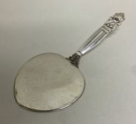 GEORG JENSEN: A novelty miniature silver cake slic