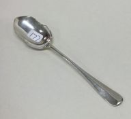 EDINBURGH: A heavy Scottish silver jam spoon with
