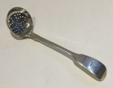 A small fiddle pattern silver sifter spoon. Birmin