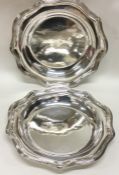 A good pair of Victorian silver dishes with reeded