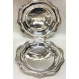 A good pair of Victorian silver dishes with reeded