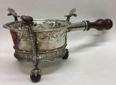 A heavy Charles II silver brazier with pierced dec