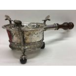 A heavy Charles II silver brazier with pierced dec