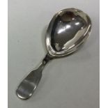 A George II silver caddy spoon. London 1823. By El