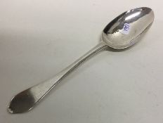 An 18th Century dog nose and rat tail silver spoon