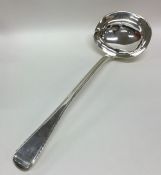 A good crested silver OE pattern soup ladle with f