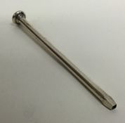An unusual silver pencil in the form of a nail. Bi