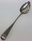 EXETER: A large OE pattern silver basting spoon of
