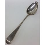 EXETER: A large OE pattern silver basting spoon of