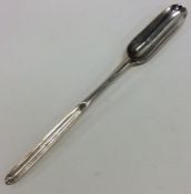 A Georgian silver double ended marrow scoop. Londo